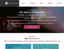 Tablet Screenshot of marcuscorp.com